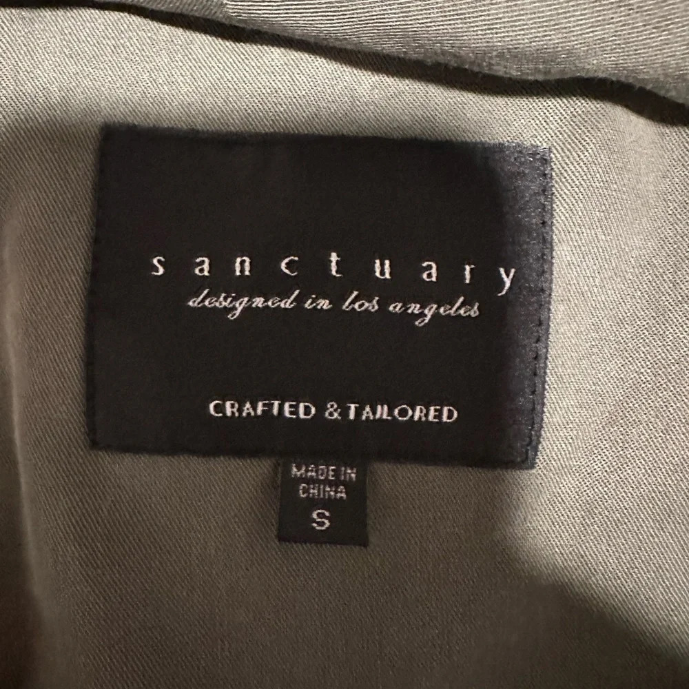 Sanctuary Olive Green Open Front Utility Vest - Picture 2 of 8